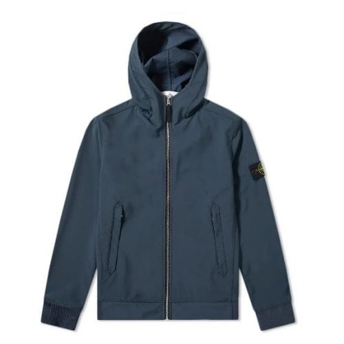 Stone island soft shell hooded jacket online